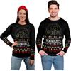 United Labels Harry Potter - Maglione invernale unisex I'd Rather Stay at Hogwarts This Christmas, nero, maglione invernale per uomo e donna, Nero , L