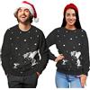 United Labels Snoopy Maglione invernale unisex, grigio, maglione invernale in maglia, pullover per uomo e donna, grigio., XL