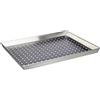 Baldassare Agnelli Pentole Agnelli COAL49/3F45 Teglia Rettangolare Forata, Diametro Foro 6 mm, Lega Alluminio 3003, 45x35 cm, Argento