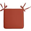 Stof - Cuscino per sedia - Dimensioni 38 x 38 cm - 100% poliestere - Colore terracotta - Modello Nelson - Qualità eccezionale - Comodo ed elegante - Facile da pulire