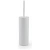 Gedy Sharon Scopino Bagno WC in Plastica Leggera e Resistente Colore Bianco Finitura Opaca, Scopino WC con Ciuffo in Setole Nere in Nylon, Scopino Bagno da Appoggio, Portascopino 100% Made in Italy