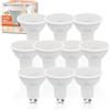 LED ATOMANT Confezione da 10 Lampadine LED GU10 8W, Colore Bianco Freddo (6500K), 800 Lumen, Equivalente a 80W Tradizionale