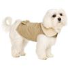 Flamingo Cappotto cane - Guzzi Beige - A:25cm - Poliestere - Lavabile a 30°C - Fodera in pile morbido - Impermeabile - Con fiocco decorativo - Flamingo