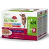 Trainer Natural Multipack 24 bst per Gatti Adult con Salmone ,Pollo, Tonno, Manzo da 85 gr