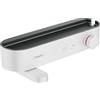 hansgrohe ShowerTablet Select, miscelatore termostatico per vasca esterno, rubinetteria bagno da parete a 2 funzioni, bianco opaco
