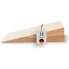 haggiy cuneo in legno duro - set di cunei in legno - cunei in faggio naturale - fermaporta - ideale per mobili, assemblaggio, bricolage - (LxPxA) 100 x 40 x 25 mm (10 pz.)