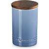 LE CREUSET BARATTOLO IN GRES VETRIFICATO CON COPERCHIO IN LEGNO CHAMBRAY
