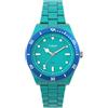 Timex TW2Y04700 Trend, Orologio da donna da 37 mm, con cinturino a bracciale in materiale #tide ocean® verde, quadrante e cassa