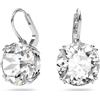 Swarovski Orecchini pendenti Millenia, Taglio Round, Bianchi, Placcato rodio