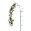 BAKAJI Arco da Giardino Supporto per Rose e Piante Rampicanti in Metallo Altezza 240 cm