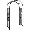 BAKAJI Arco da Giardino Supporto per Rose Piante Rampicanti in Metallo Altezza 205 cm