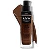 NYX Professional Makeup Fondotinta, Can't Stop Won't Stop Full Coverage Foundation, Lunga tenuta, Waterproof, Finish MatteDeep espresso