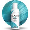 Adore Tinta per capelli semi-permanente brillante, 196 azzurro cielo | Tintura per capelli blu vegana e cruelty-free | Senza ammoniaca, senza perossido, senza alcool
