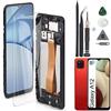 RongZy Schermo LCD Display per Samsung Galaxy A12 A125F Touch Screen Assemblea Sostituzione Schermo di Vetro Digitalizzatore con Cornice Strumenti(Nero)