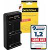 PATONA Dual LCD Caricabatterie USB-C per Sony NP-F970 F750 F550 FM50 FM500H