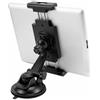 QWORK® Supporto Tablet da Auto per Parabrezza/Cruscotto, Rotabile 360°, Ventosa in PU Stabile e Lavabile, per Tablet e Smartphone da 4,7-12,3