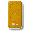 Nice Era-Inti telecomando originale 2 tasti 433,92 Mhz rolling code sostituisce radiocomando Nice Very VR - ONE ON1 ON2 e FLOR FLO2R-S FLO1R-S apricancello (giallo)