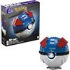 Mega Brands MEGA Pokémon - Mega Ball Gigante, Set da Costruire con 299 Pezzi e luci, Pulsante Centrale Si Illumina e Lampeggia, piedistallo da Esposizione Incluso, Giocattolo per Bambini, 10+ Anni, HMW04