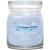 Yankee Candle Candela profumata Ocean Air, candela in barattolo medio con doppio stoppino, miscela di cera di soia, candela a lunga combustione, regalo perfetto per le donne (1630018E)