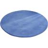 Wambere Tappeto rotondo in velluto corallo, antiscivolo, lavabile, tappeto per cani, per la camera da letto, 60 cm, blu scuro