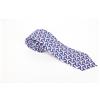 Suitsupply Uomo Cravatta 148 X 8 CM Blu Rosso Cotone Lino con Motivo Pointed-End