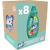 ACE Gentile Fresco Profumo - Candeggina Delicata per Capi Colorati, Formula Oxy-Color Igienizzante e Smacchiante, Protegge i Tessuti Colorati, Profumo Fresco di Pulito, 8 Flaconi da 0,95 Litri