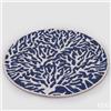 EDG Enzo De Gasperi Sottopiatto Coralli Rotondo D 36 Cm Bianco Blu