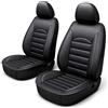 Chifeng Set di 2 coprisedili universali per auto per Audi A3, S3, RS3 Q3 A4, S4, RS4 Q5 (nero)