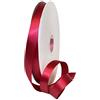 Morex Ribbon Nastro di raso double face, 1,5 cm x 91,5 m, colore rosso, per confezioni regalo, biglietti regalo di compleanno, abito di raso da donna, nastri di seta per artigianato, regali di nozze