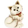 THUN - Gatto Main Coon - Formato Medio - Ceramica - Linea Cani e Gatti - 9,8x7,9x14,15 cm h