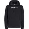 JACK & JONES JJECORP Logo Sweat Hood Play Noos Pls, Navy Blazer/Print:Play 5, XXXXL