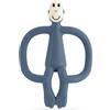 Matchstick Monkey, Original Teether & Gel Applicator, Antimicrobial Silicone Teething Toys for Baby, Easy to Grip, BPA Free, 3 Months Old+, 10.5 cm, Airforce Blue Monkey