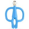 Matchstick Monkey, Original Teether & Gel Applicator, Antimicrobial Silicone Teething Toys for Baby, Easy to Grip, BPA Free, 3 Months Old+, 10.5 cm, Light Blue Monkey