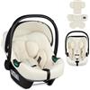 LIONELO ASTRID i-Size Seggiolino Auto Neonati 40-87cm Ovetto gr 0+ Montaggio rivolto all'indietro, Cintura di sicurezza a 3punti Protezione laterale Inserto Dri-Seat