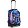 Mitama Trolley DR Scuola SHINYCREW, 34 Lt, Viola, Uso zaino, Tasca con organizer, Bambina, Scuola elementare e media, Viaggi e tempo libero