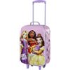 Principesse Disney - Trolley valigia semirigida 3D da Viaggio e Tempo Libero, 2 Ruote, 26L, 52cm