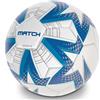 Mondo Toys - Pallone da calcio cucito Match, Sgonfio in busta, Misura 5, 300 grammi