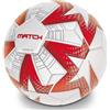 Mondo Toys - Pallone da calcio cucito Match, Sgonfio in busta, Misura 5, 300 grammi