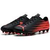 Puma Scarpe Attacanto II Fg/AgSoccer Uomo, Puma Nero Rosso Brillante, 42 EU
