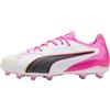 PUMA King 20 PRO FG/AG - Scarpa da Calcio Unisex, Colore: Nero e Oro Bianco, Misura 41, Puma Nero PUMA Bianco PUMA Oro, 42.5 EU