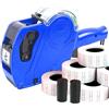 DSL Daily Supply Ltd. DSL MX5500 Etichettatrice per prezzatrice con 10 rotoli di etichette (22 x 12 mm) e 2 cartucce d'inchiostro di ricambio, etichettatrice portatile per negozi, vendita al dettaglio e uso ufficio (blu)