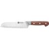 ZWILLING Pro Wood Coltello Santoku alveolato - 18 cm, naturale