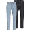 JACK & JONES 2pk Jjichris Jjoriginal Sq 738/737 2 PK MP, Blu Denim, 34W x 32L (Pacco da 2) Uomo