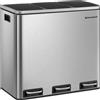 SONGMICS Sistema di separazione dei rifiuti, 3 x 18 L, ergonomico, 3 scomparti, cucina
