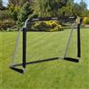 Relaxdays Porta da calcio Relaxdays, porta da calcio professionale per bambini e adulti, con rete, per giardino, HBT 110x150x75cm, grigio/nero