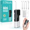 COSLUS T40 Mini Idropulsore elettrico da viaggio: 4 modalità, design compatto, serbatoio dell'acqua rimovibile per una facile pulizia