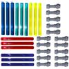 LEGO Star Wars 15 Spade Laser di 5 colori, incluso Blu Scuro Trasparente