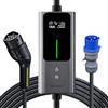 VDLPOWEREU Cavo Ricarica Auto Elettrica Tipo 2, 7,36kW | 6-32A | 5m Colonnina Ricarica Auto Elettrica, Caricatore Auto Elettrica Tipo 2 con LCD Controllo Digitale, IP65, IEC19621-2 VDLPOWEREU