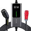 VDLPOWEREU Colonnina Ricarica Auto Elettrica 11kW | 6-16A | 5m, Tipo 2 CEE Wallbox 11kW, Stazione Carichino Auto elettrica Mobile, EV Cavo di Ricarica Tipo 2 con LCD Controllo Digitale, IEC 62196-2 VDLPOWEREU