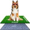 Alckijy Lettiera per cani, 81 x 60 cm, con erba artificiale, altamente permeabile, per cuccioli, lavabile e riutilizzabile, per interni ed esterni